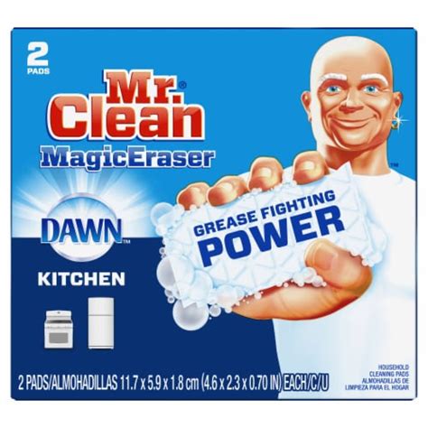 Mr clean magic eraser and dawn scrubber